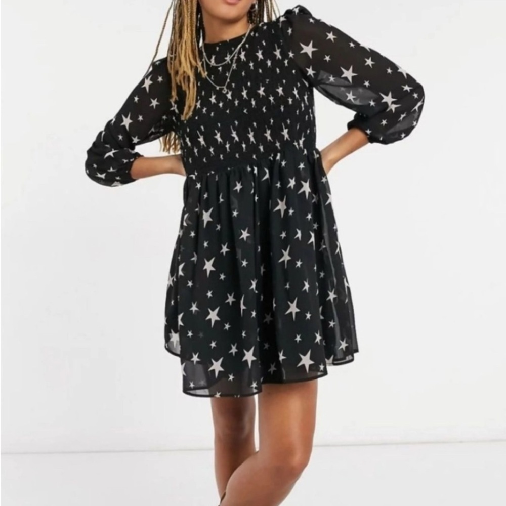 ASOS Black Dress with Star Design